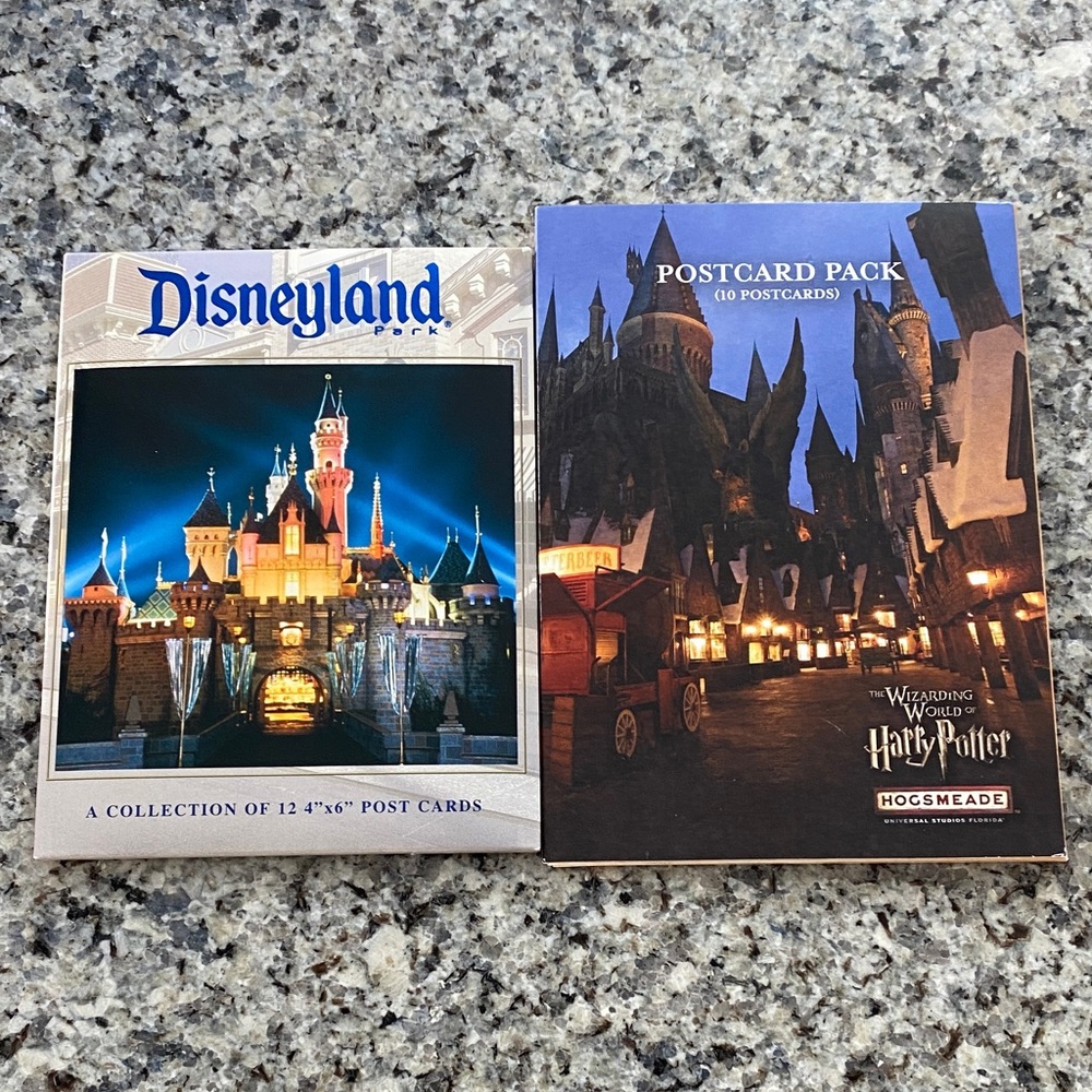 Disneyland & Harry Potter Postcard Packs